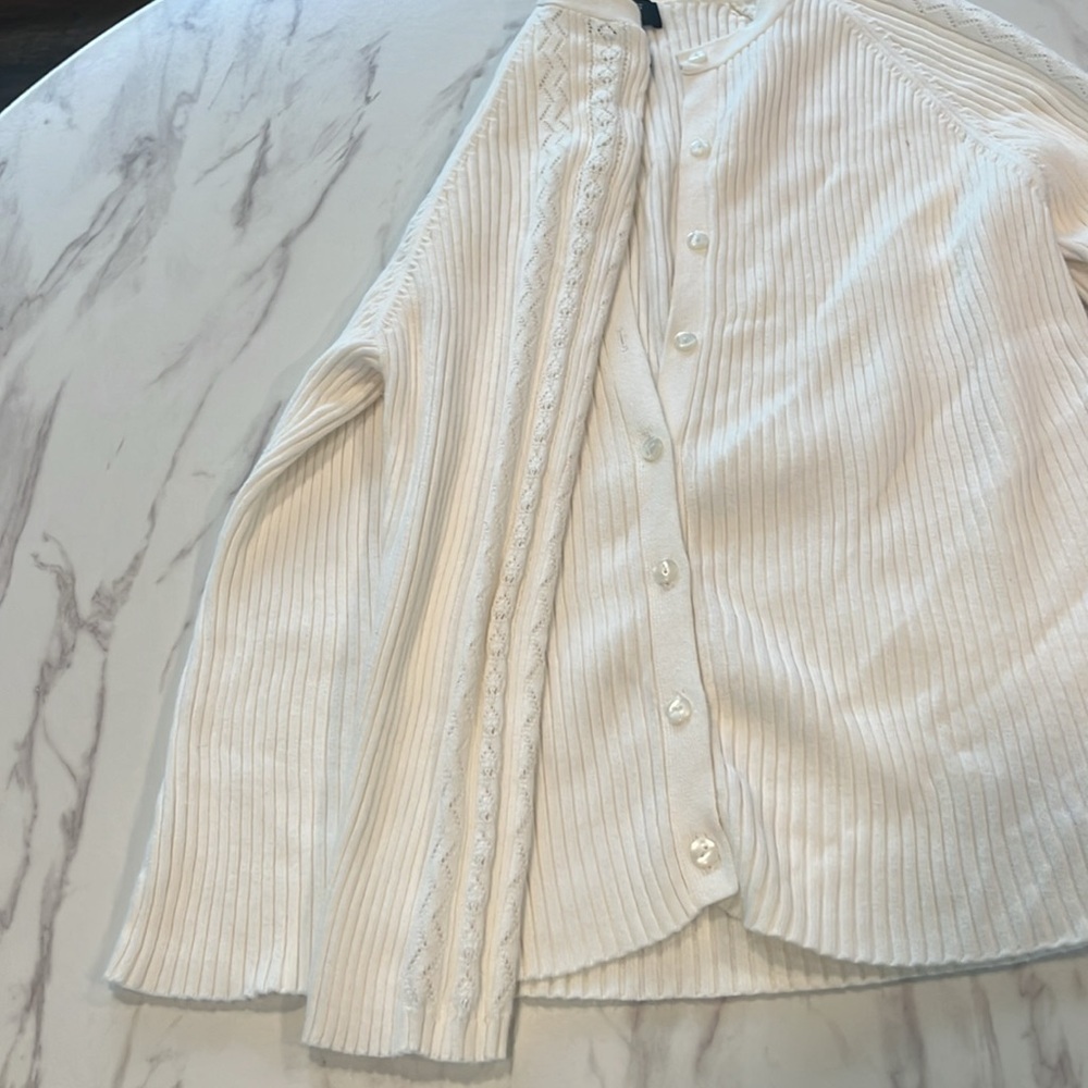 Dockers White Cardigan - Picture 3 of 4